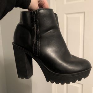 Chunky Platform Ankle Boots